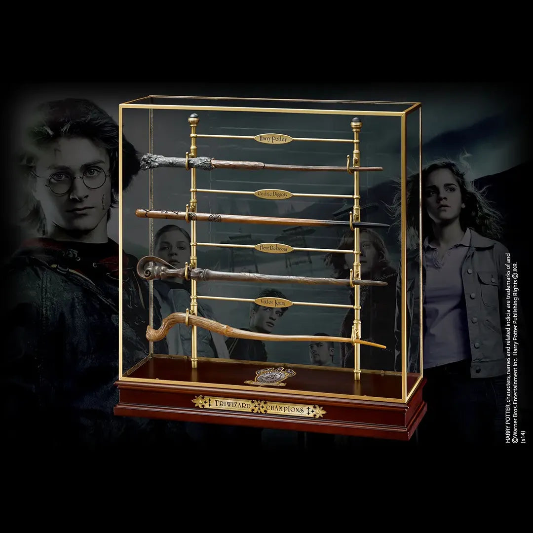 Présentoir Baguettes – Champions du Tournoi des Trois Sorciers – Réplique Officielle Harry Potter