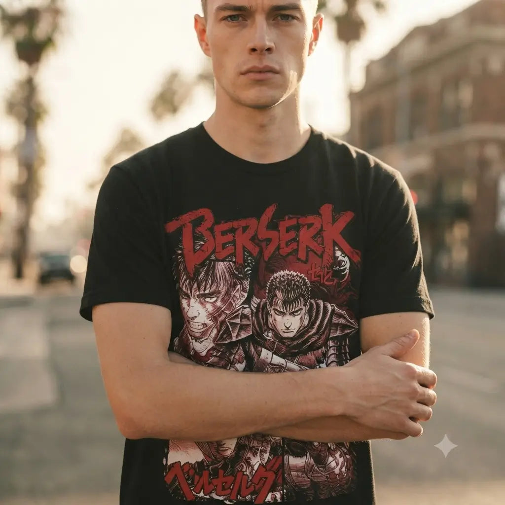 T-shirt Berserk – Esprit du Guerrier Noir
