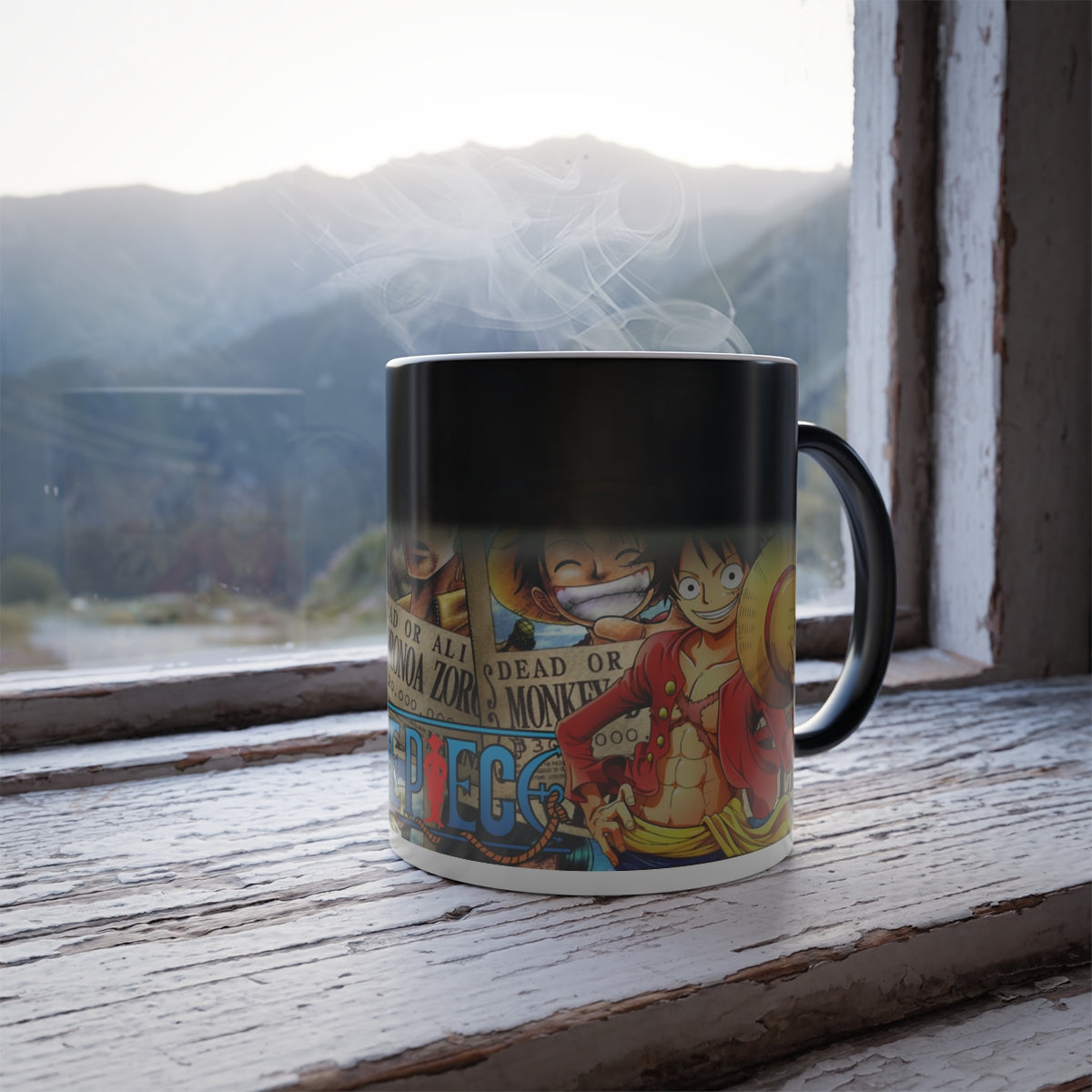 Mug Heat Change One Piece D. Luffy