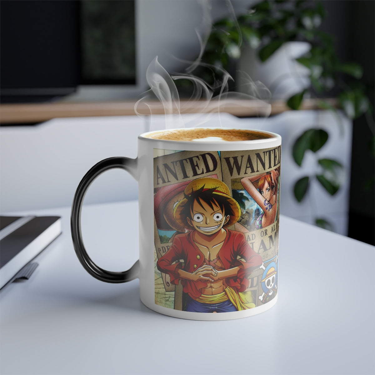 Mug Heat Change One Piece D. Luffy