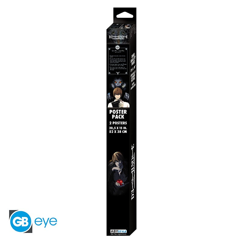 Set 2 Posters Death Note Light & Death Note