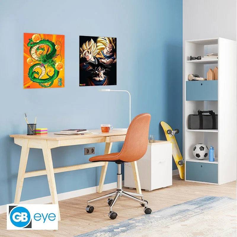 Set 2 Posters Dragon Ball Goku & Shenron - Geek Store