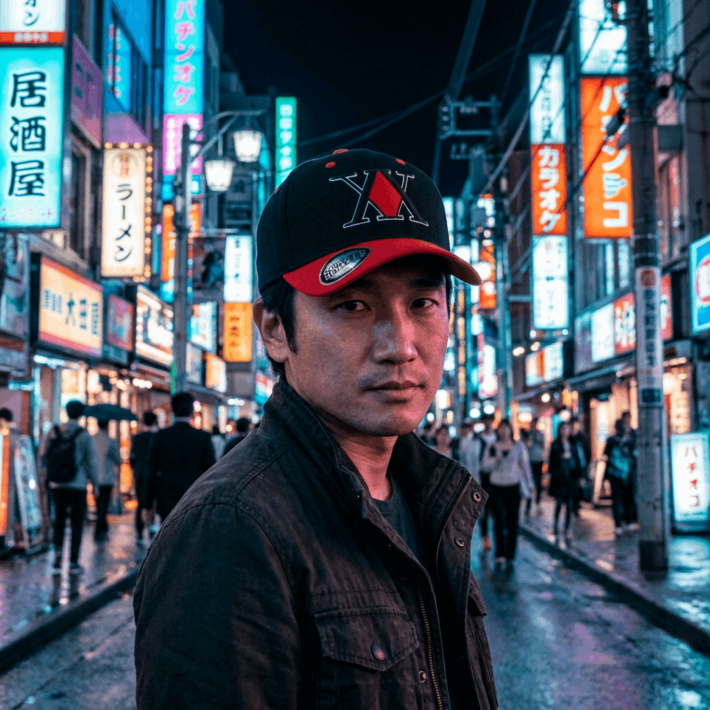 Casquette Hunter X Hunter Noir & Rouge - Geek Store