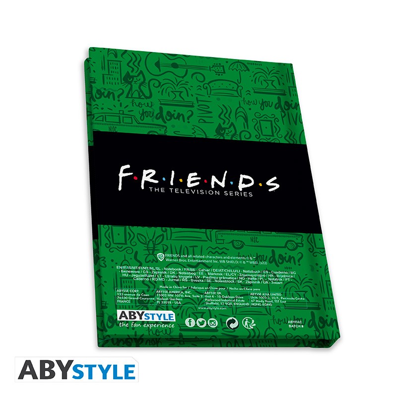 Pck Verre XXL + Pin's + Carnet Central Perk Friends