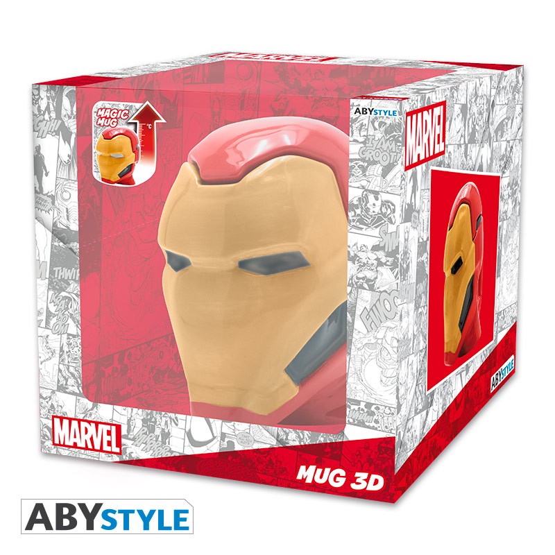 Mug 3D Heat Change Marvel Iron Man