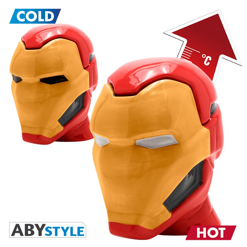Mug 3D Heat Change Marvel Iron Man