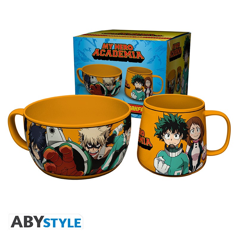 Set Petit Déjeuner Mug + Bol de My Hero Academia