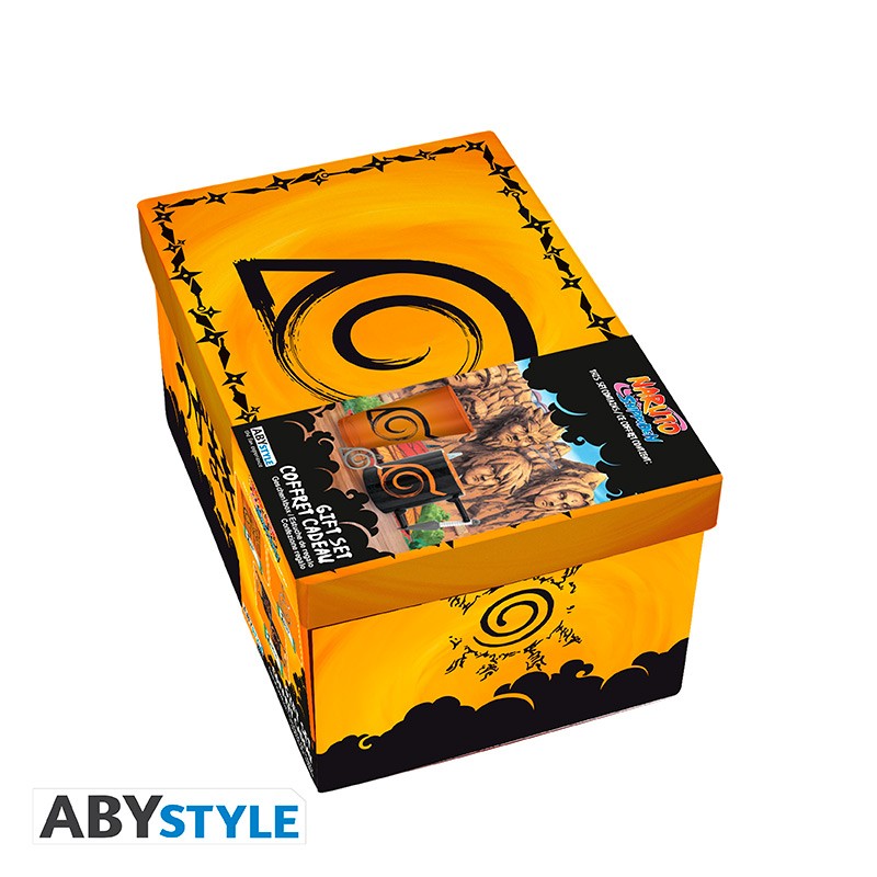 Pck premium Verre XXL +Porte-clés 3D+Mug 3D NARUTO SHIPPUDEN