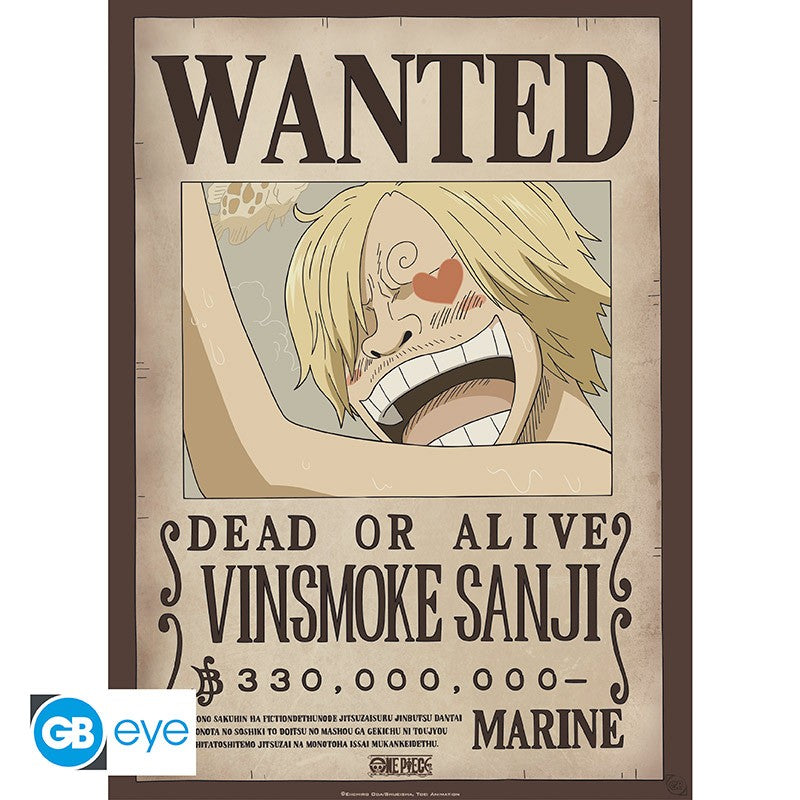 Set 2 Posters One Piece Wanted Zoro & Sanji