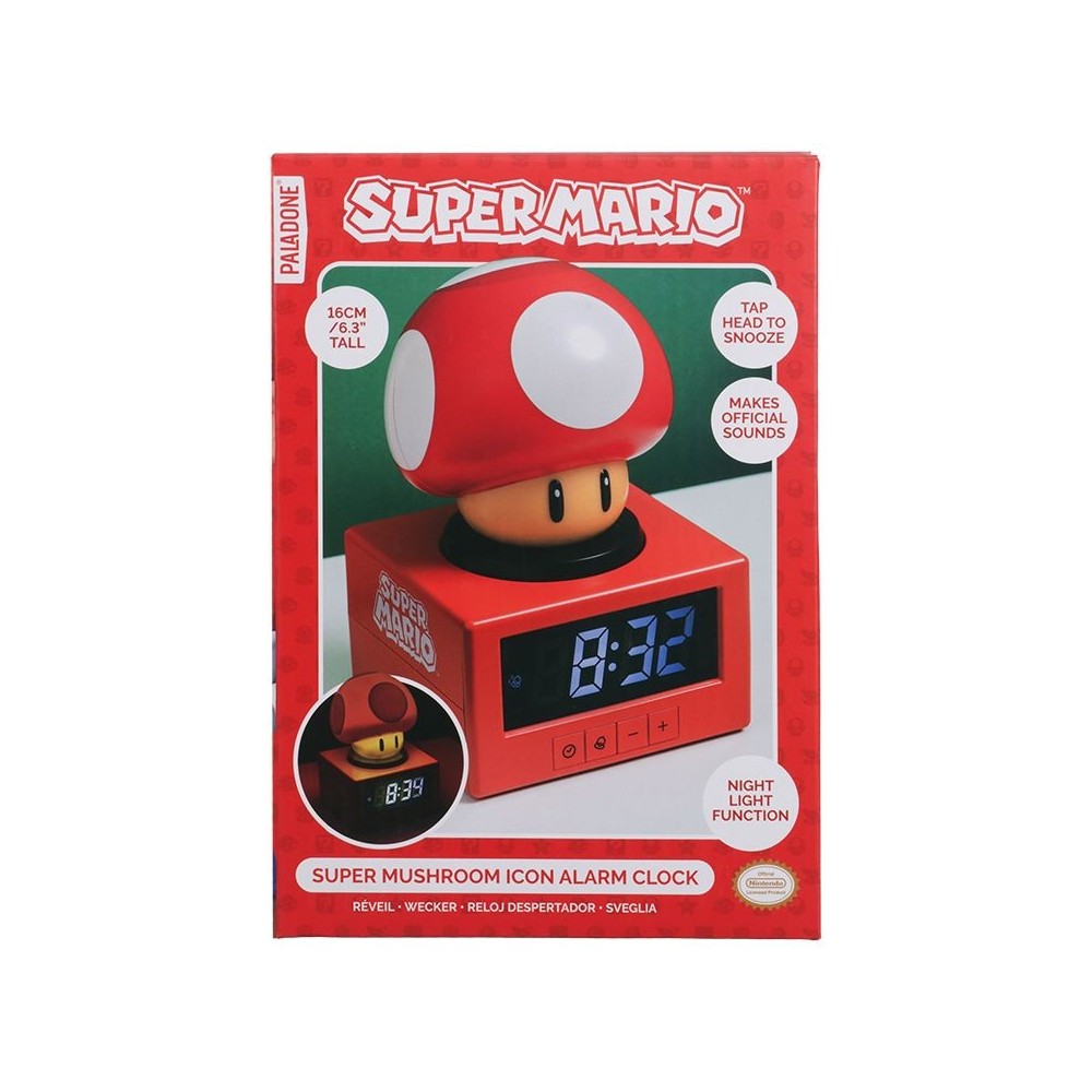 Reveil Lumineux Nintendo Super Mario Mushroom Icon