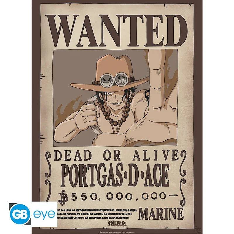 Set 2 Posters One Piece Wanted Luffy & Ace - Geek Store