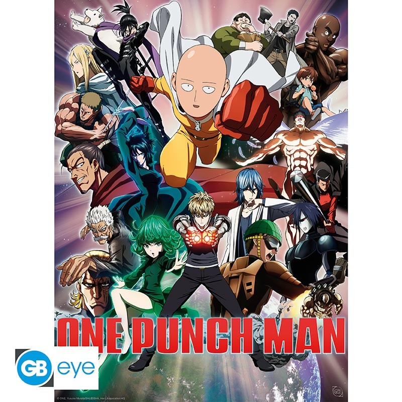 Set 2 Posters One Punch Man Saitama & Genos