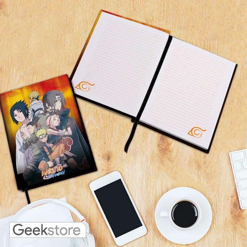 Cahier A5 Naruto Shippuden Groupe Konoha Geek Store