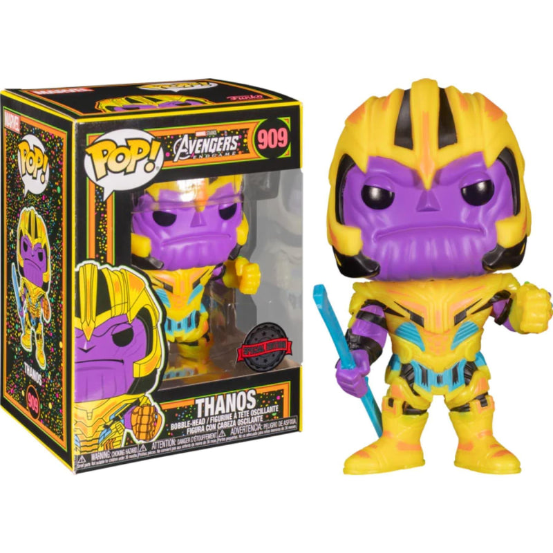 Figurine POP Marvel Blacklight Thanos (Exc) Geek Store