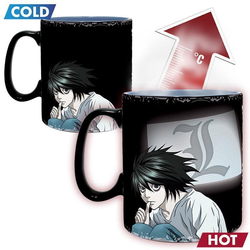 Mug Heat Change Death Note Kira & L Geek Store