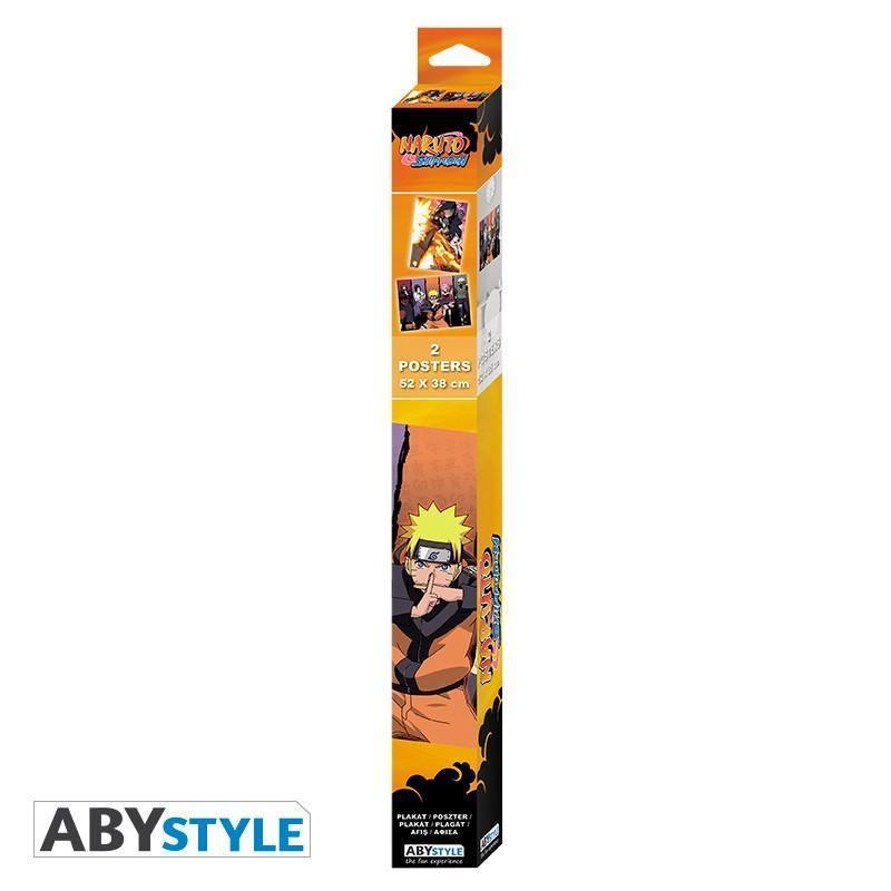 Set 2 Posters Naruto Shippuden Groupes Geek Store