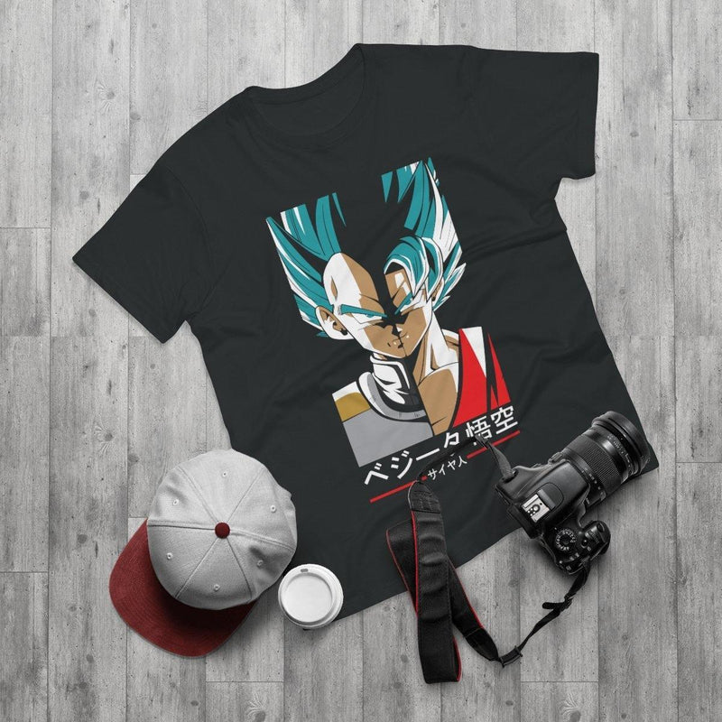 Tshirt Dragon Ball Goku & Vegeta Super Saiyan Blue Geek Store