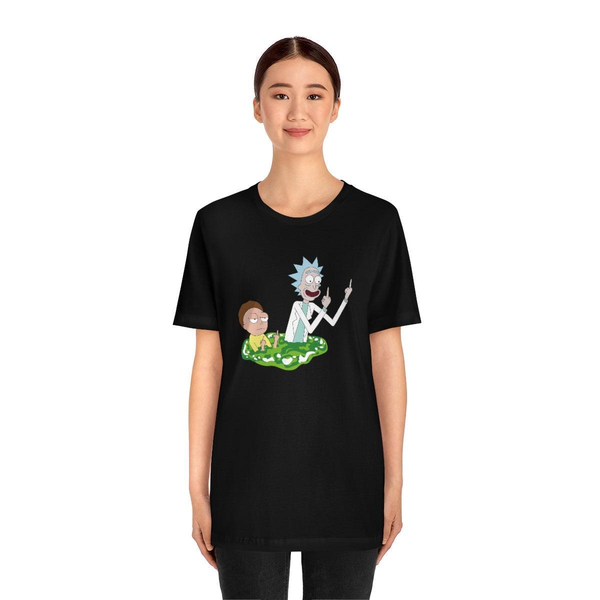 Tshirt Rick and Morty Double Fuck You ! Geek Store