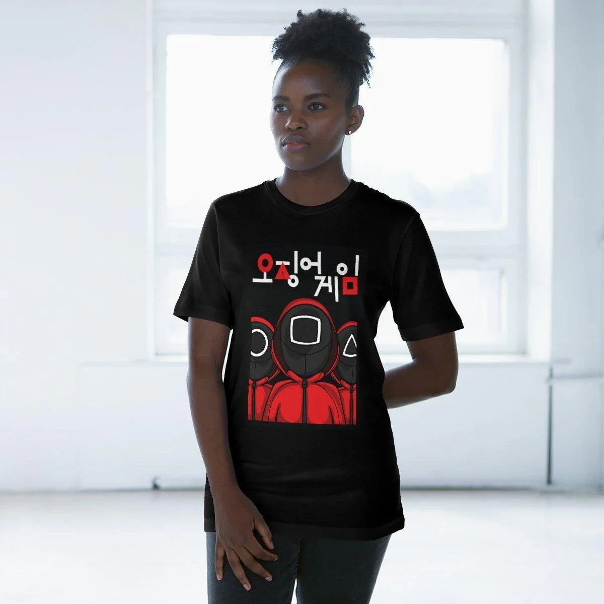 Tshirt Squid Game Carré Rond Triangle