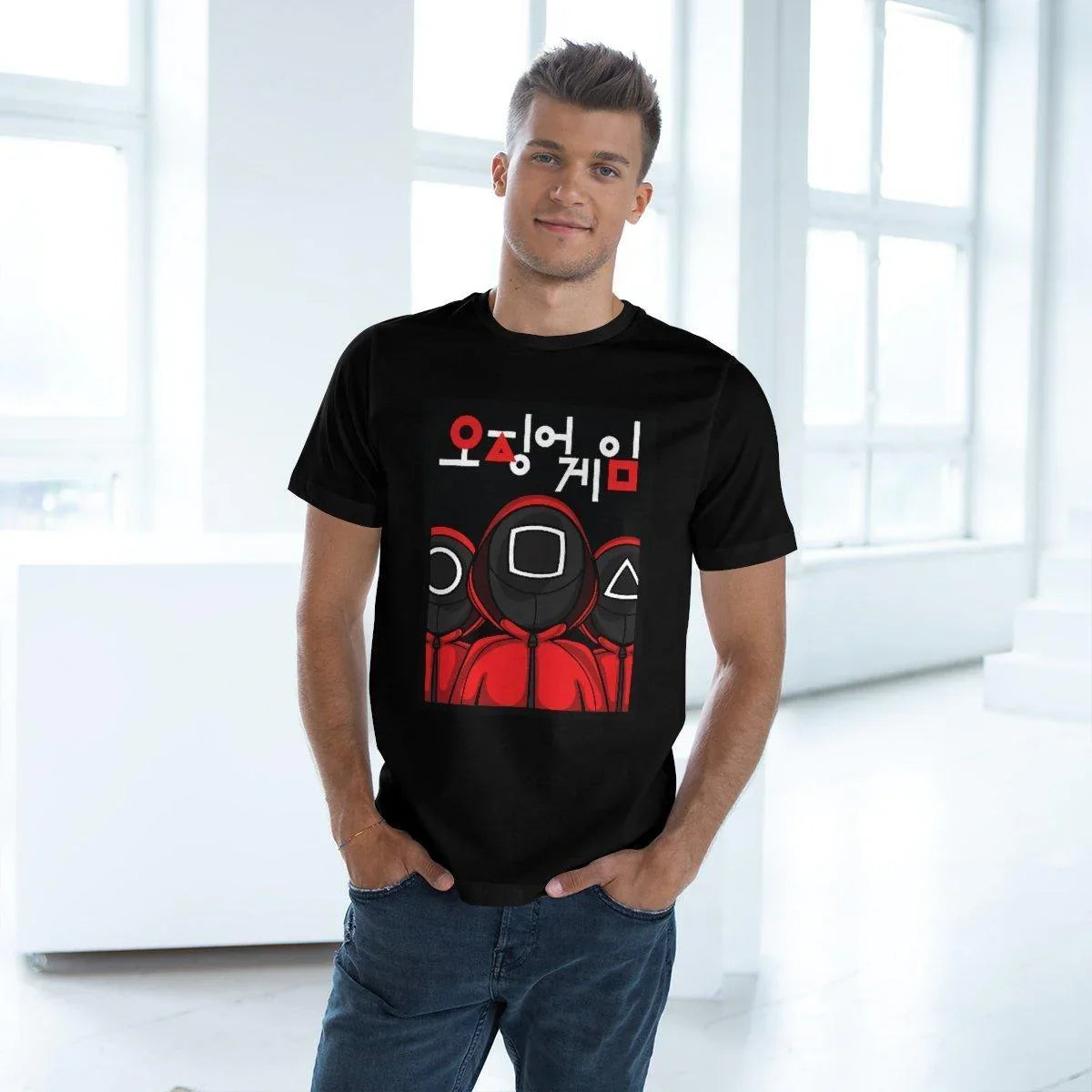 Tshirt Squid Game Carré Rond Triangle